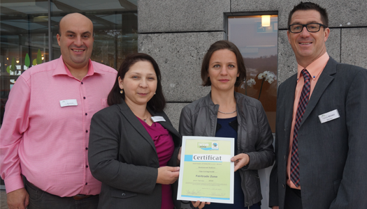 Le Centre Intégré pour Personnes Âgées Gréngewald à Niederanven obtient le label Fairtrade Zone